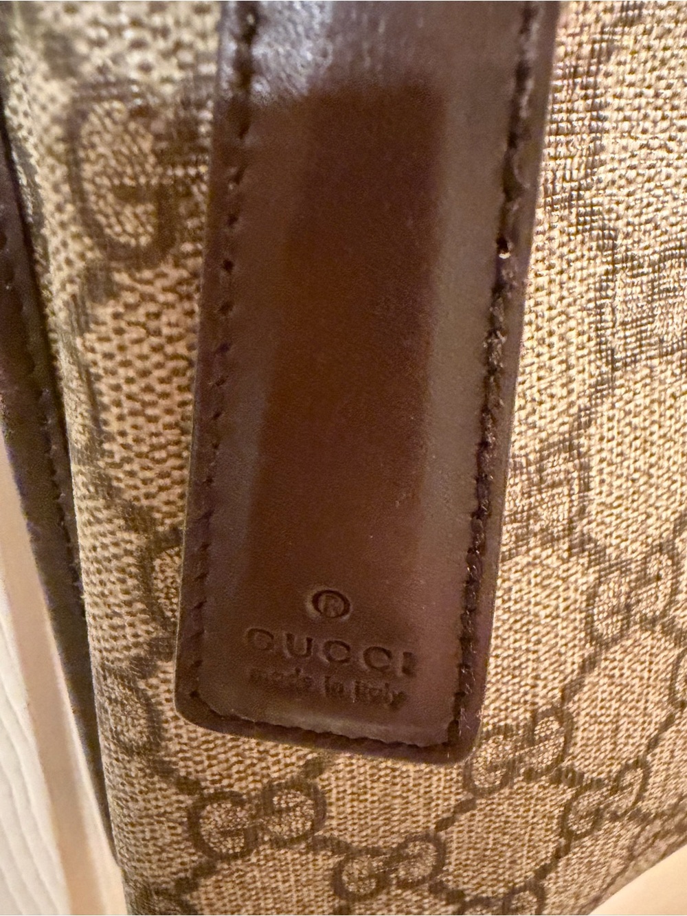 Gucci Brown GG Supreme Messenger Crossbody/shoulder bag EUC - Picture 10 of 10